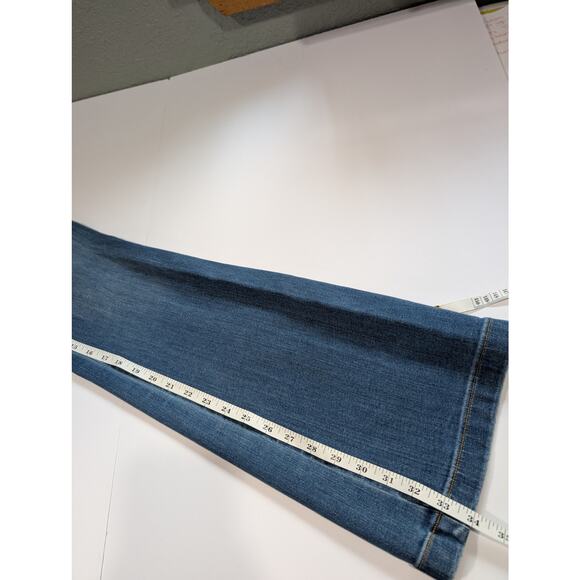 Spanx Jeans Womens Medium Blue Flare Leg Medium Wash - Picture 10 of 10